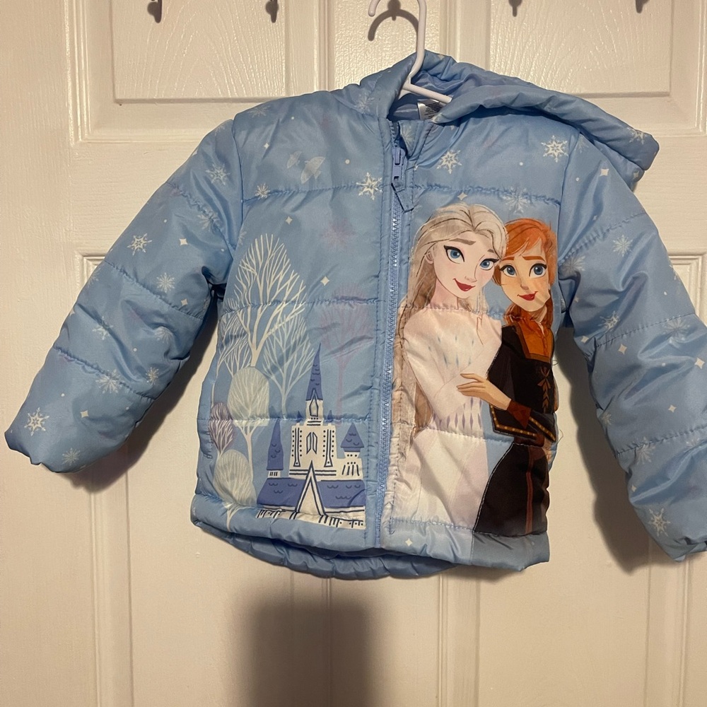 Disney Light Blue Puffer Jacket